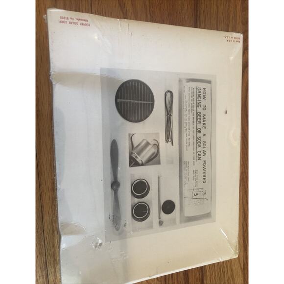 1970's Sun Power Fun From The Sun Solar Energy Inventor Kit #105 New Sealed - Picture 2 of 4